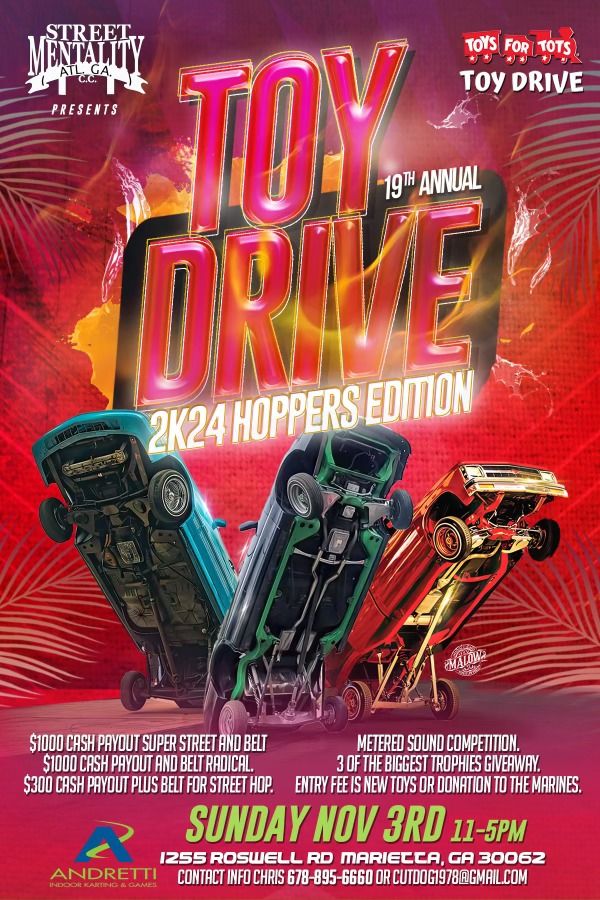 19th Annual Toy Drive at Andretti's Indoor Karting & Games