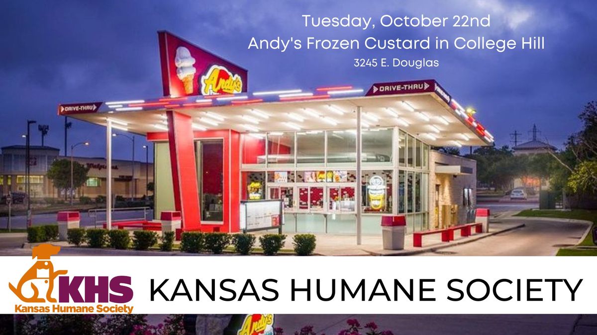 Kansas Humane Society Fundraiser at Andy's!