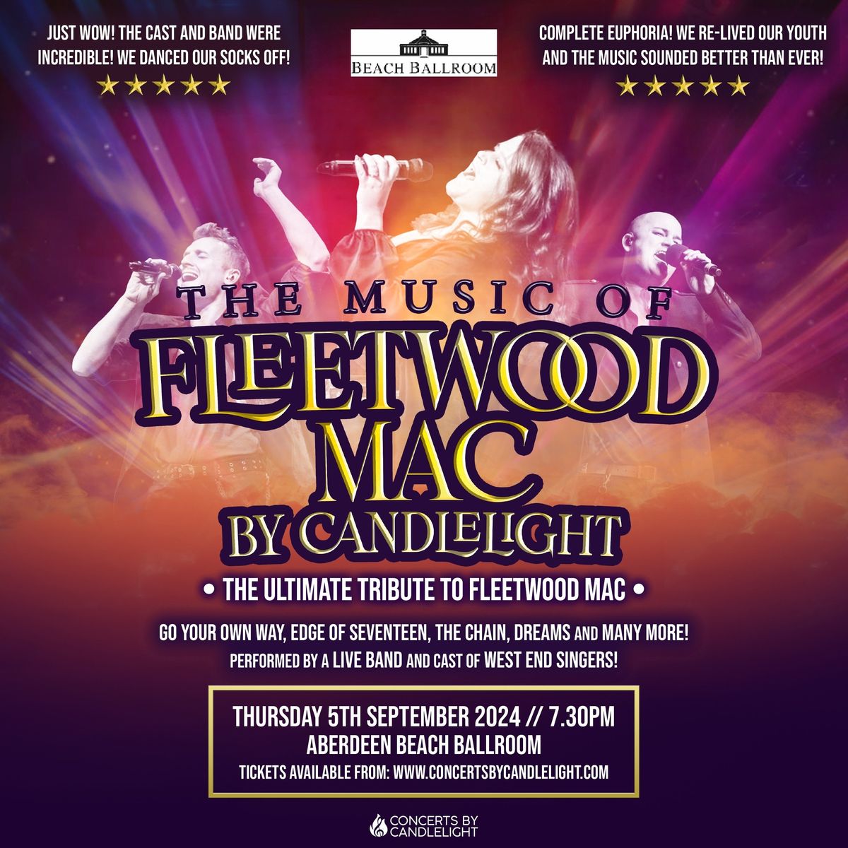 The Music Of Fleetwood Mac By Candlelight At Aberdeen Beach Ballroom