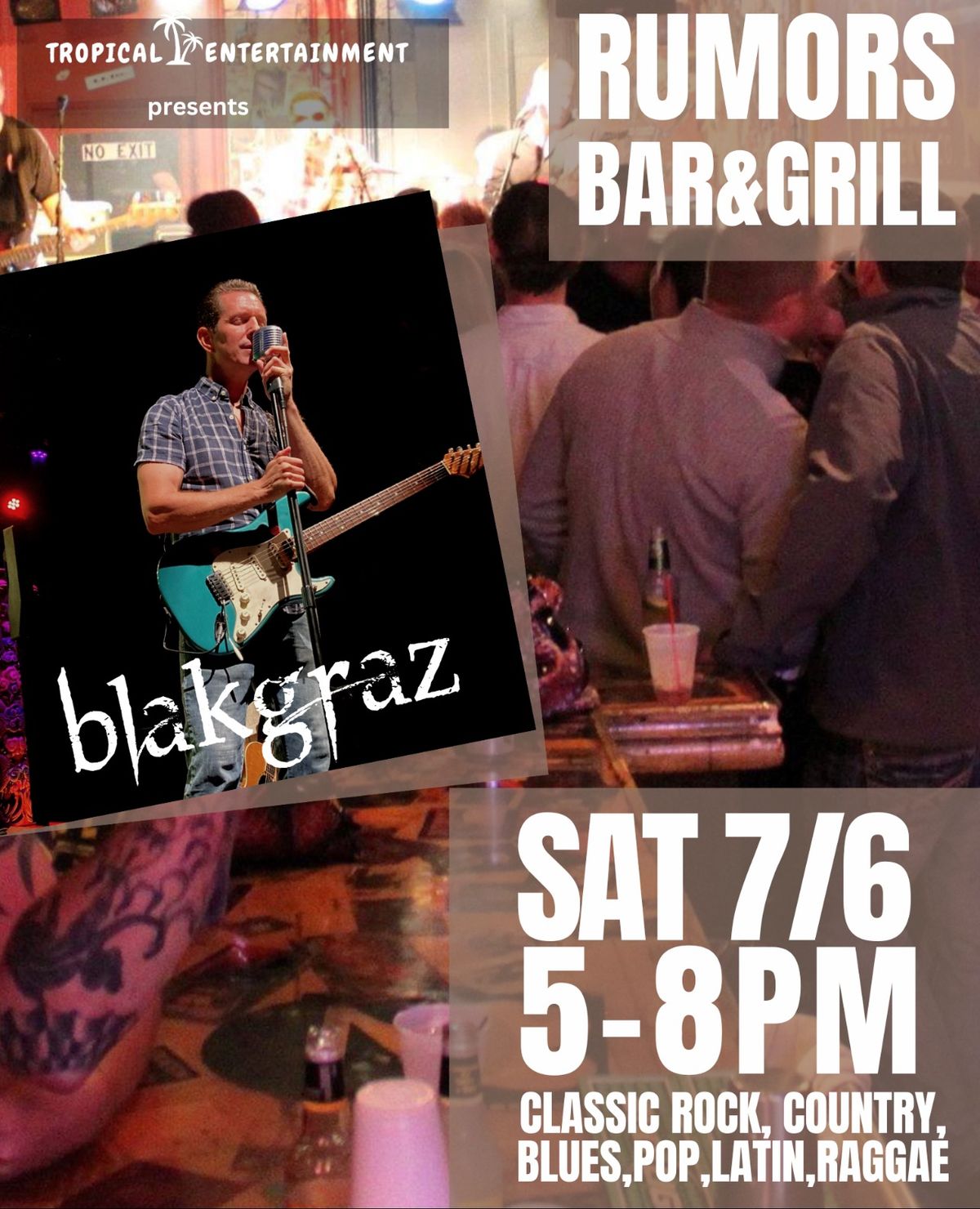Join us for some amazing music by blakgraz!