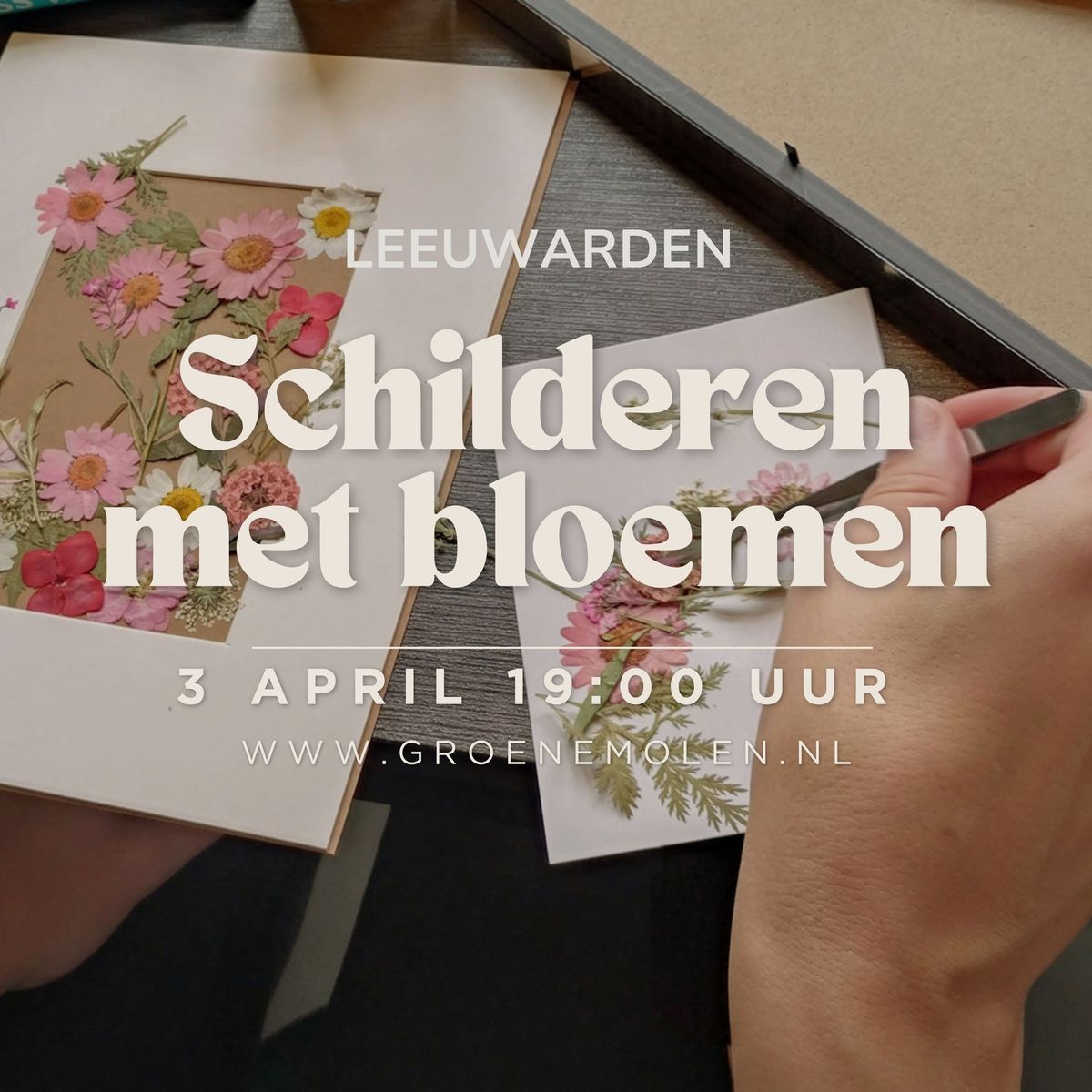 Workshop: Schilderen met Droogbloemen \ud83c\udf3f