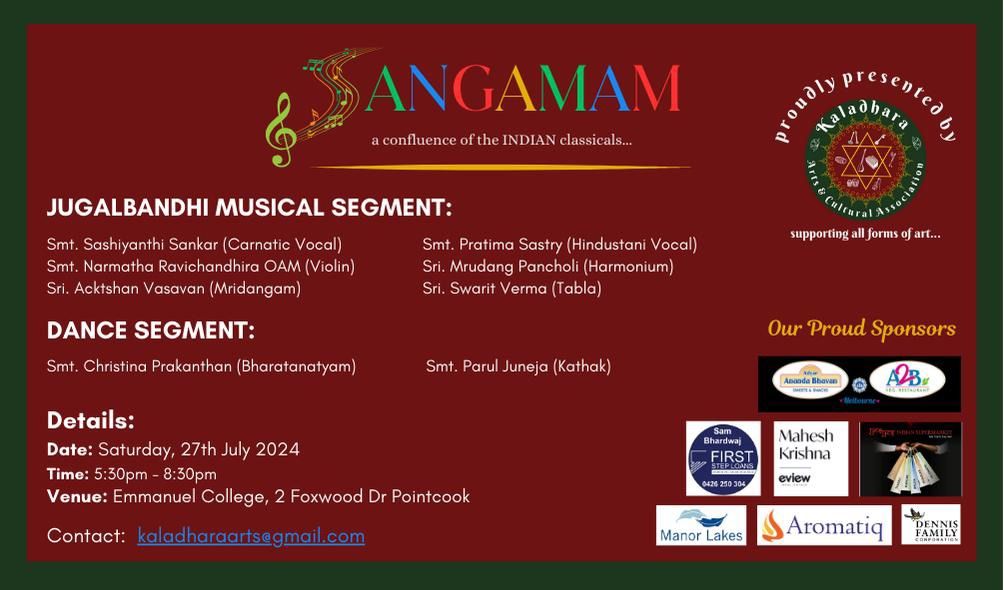 Sangamam - A confluence of Indian classical arts