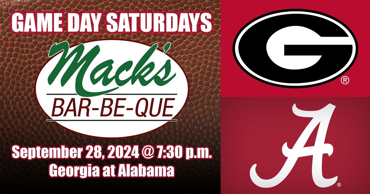 Georgia Bulldogs vs Alabama Crimson Tide