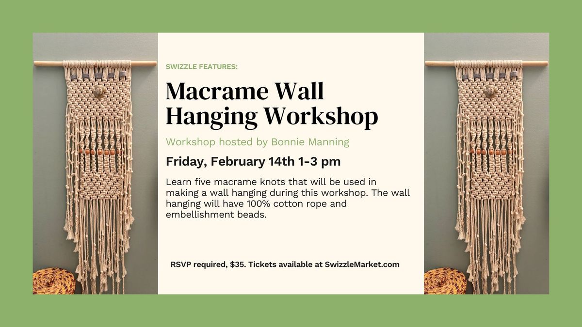 Macrame Wall Hanging Workshop