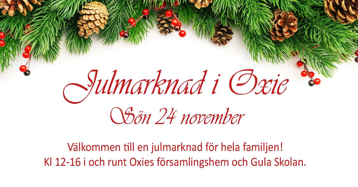 Julmarknad i Oxie