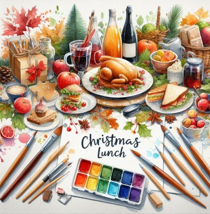 Llanelli Art Society Members Christmas Lunch