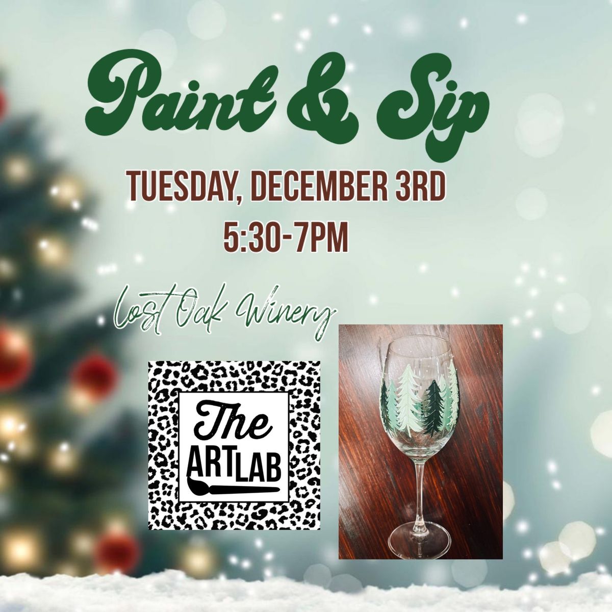 Paint & Sip: Holiday Wine Glass