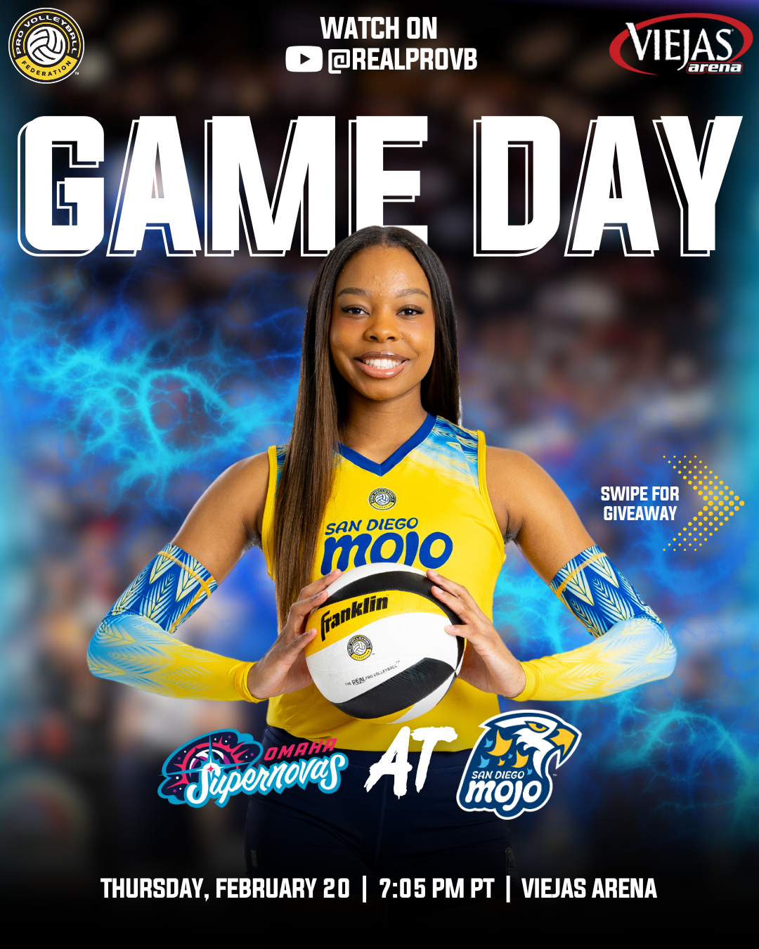 Omaha Supernovas at San Diego Mojo at Viejas Arena