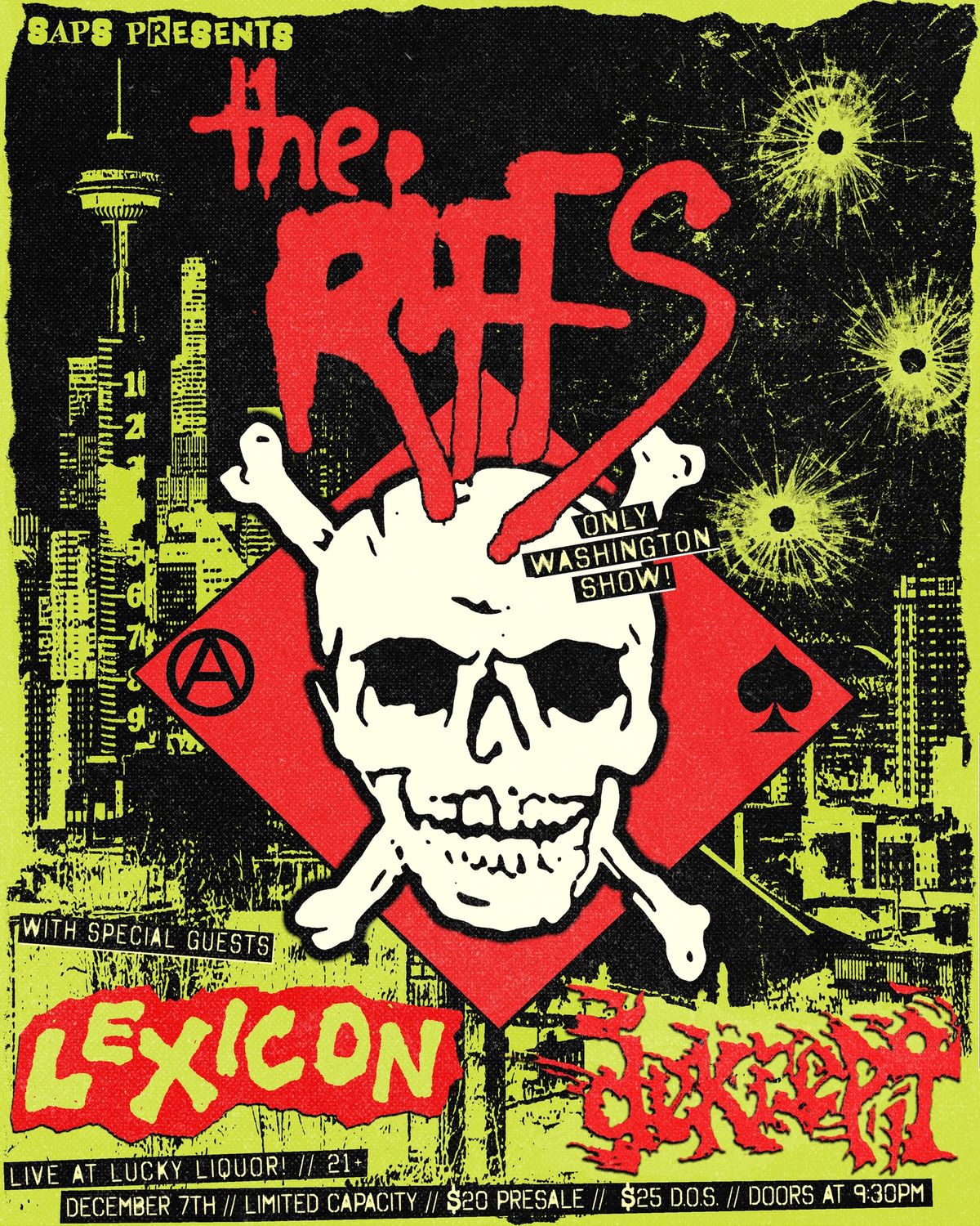 The Riffs (Legendary PNW Punk Rock N' Roll), Lexicon, Dekrepit @ Lucky Liquor 