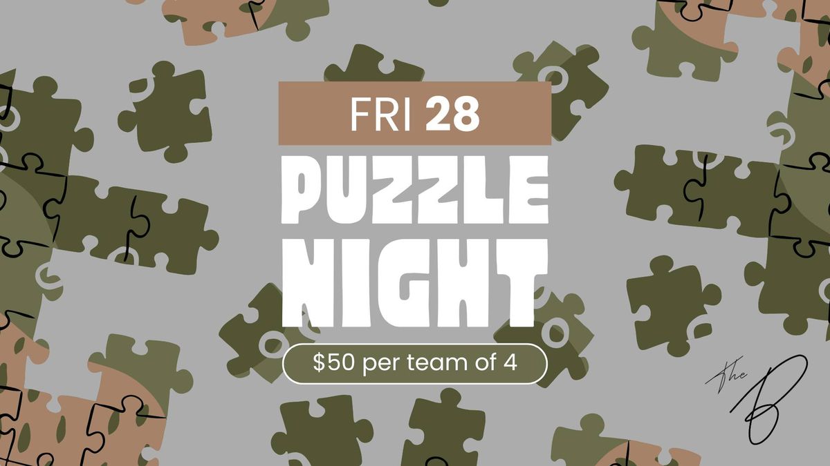 Puzzle Night at The B