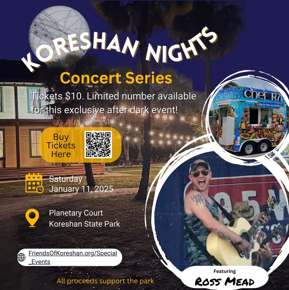 Koreshan Nights 2025 Concert Series - Ross Mead, Jan 11