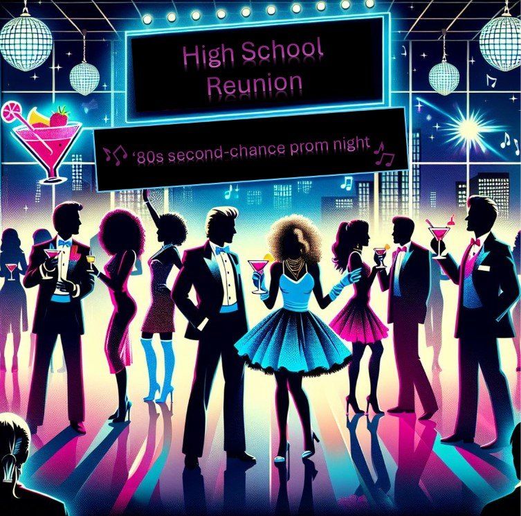 80\u2019s Prom-Themed Highschool Reunion Mystery Dinner