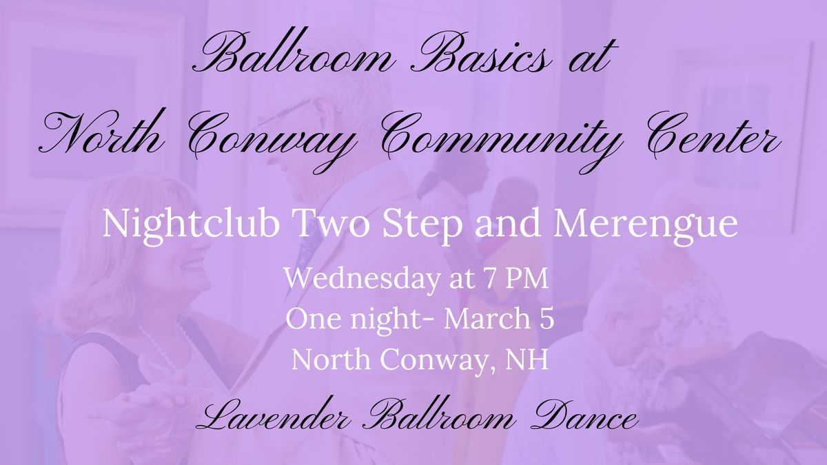 Ballroom Basics at NCCC: Nightclub Two Step and Merengue