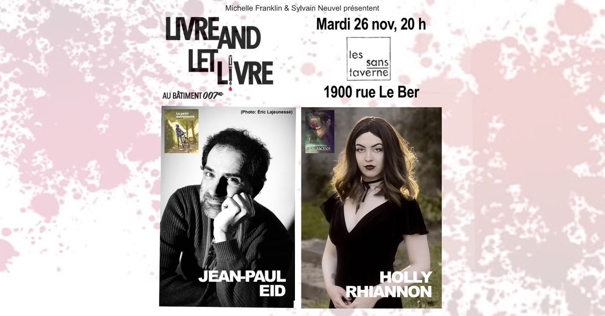 LIVRE AND LET LIVRE - PARTY LITT\u00c9RAIRE - LES SANS-TAVERNE