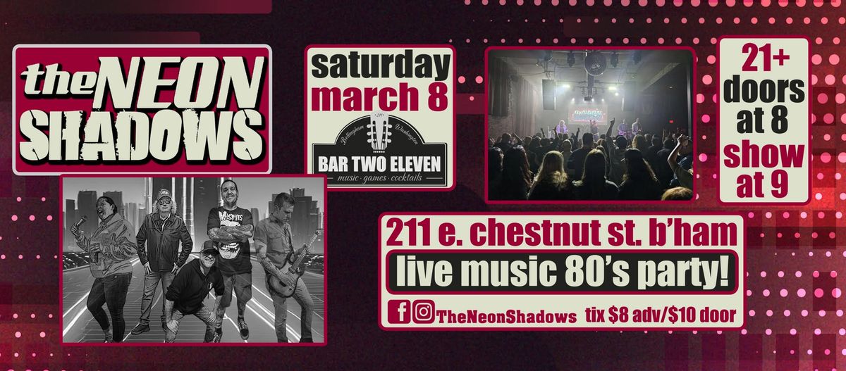 LIVE 80's PARTY with The Neon Shadows