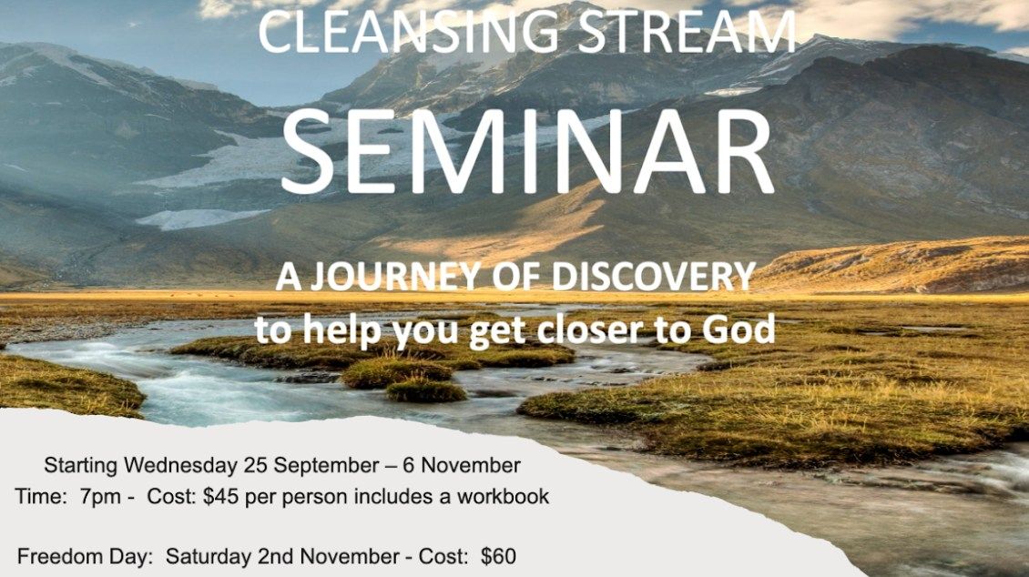 Cleansing Stream Seminar - Journey of discovery