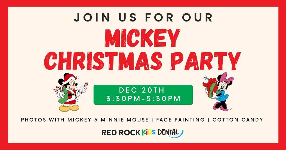 Mickey Christmas Party at Red Rock Kids Dental