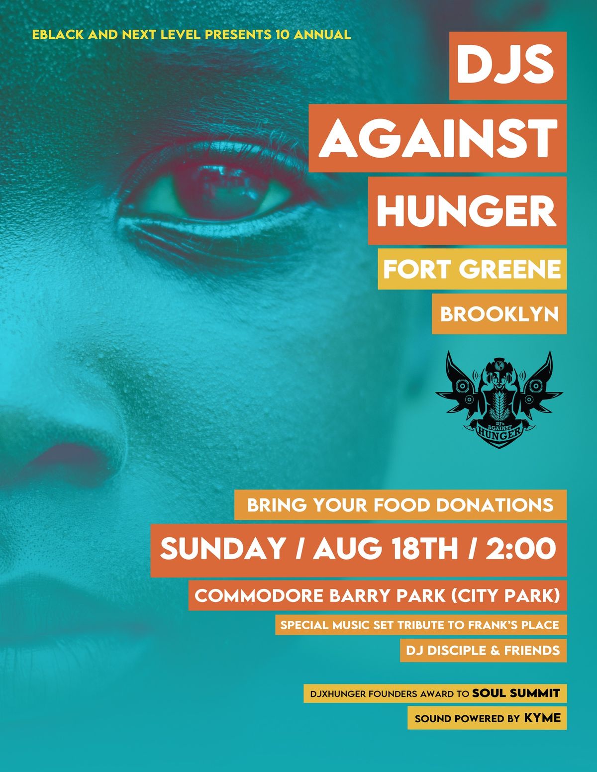 The 14th Annual DJs Against Hunger  w\/ Ian Friday, Ray Vazquez & DJ Disciple