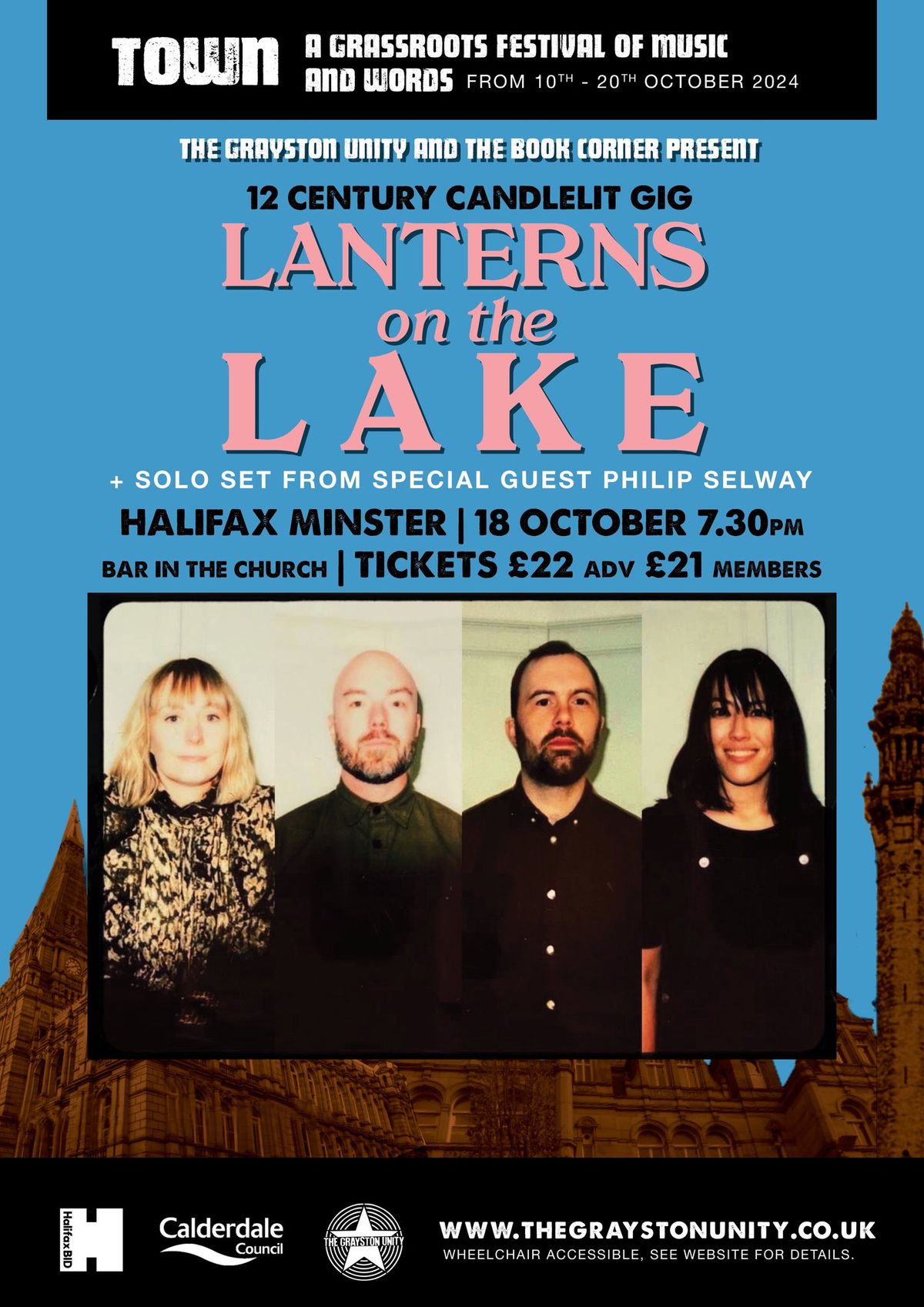 Town Festival of Music & Words: LANTERNS ON THE LAKE + Philip Selway (Radiohead)