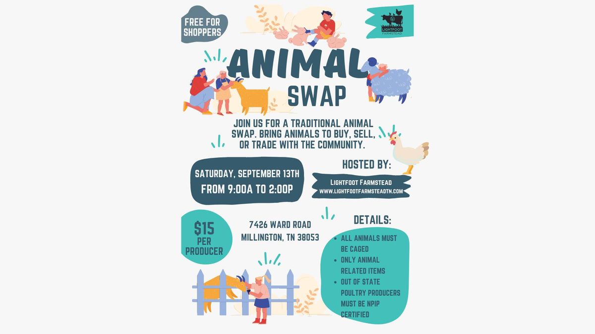 September Animal Swap by Lightfoot Farmstead