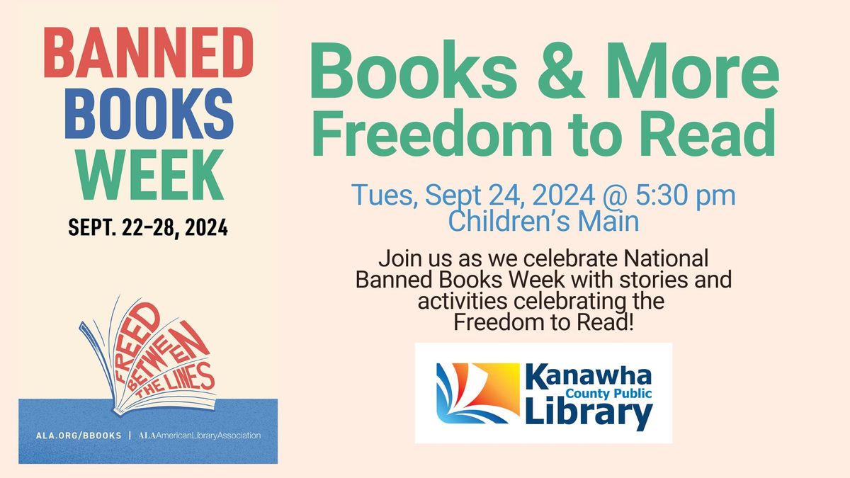 Books & More Storytime: Freedom to Read! - Main Library Children's Services