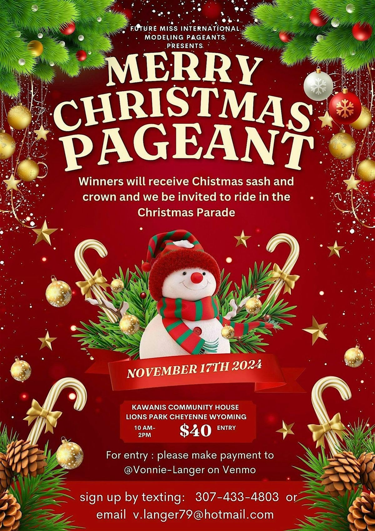 Cheyenne Christmas Pageant & Regional Pageant