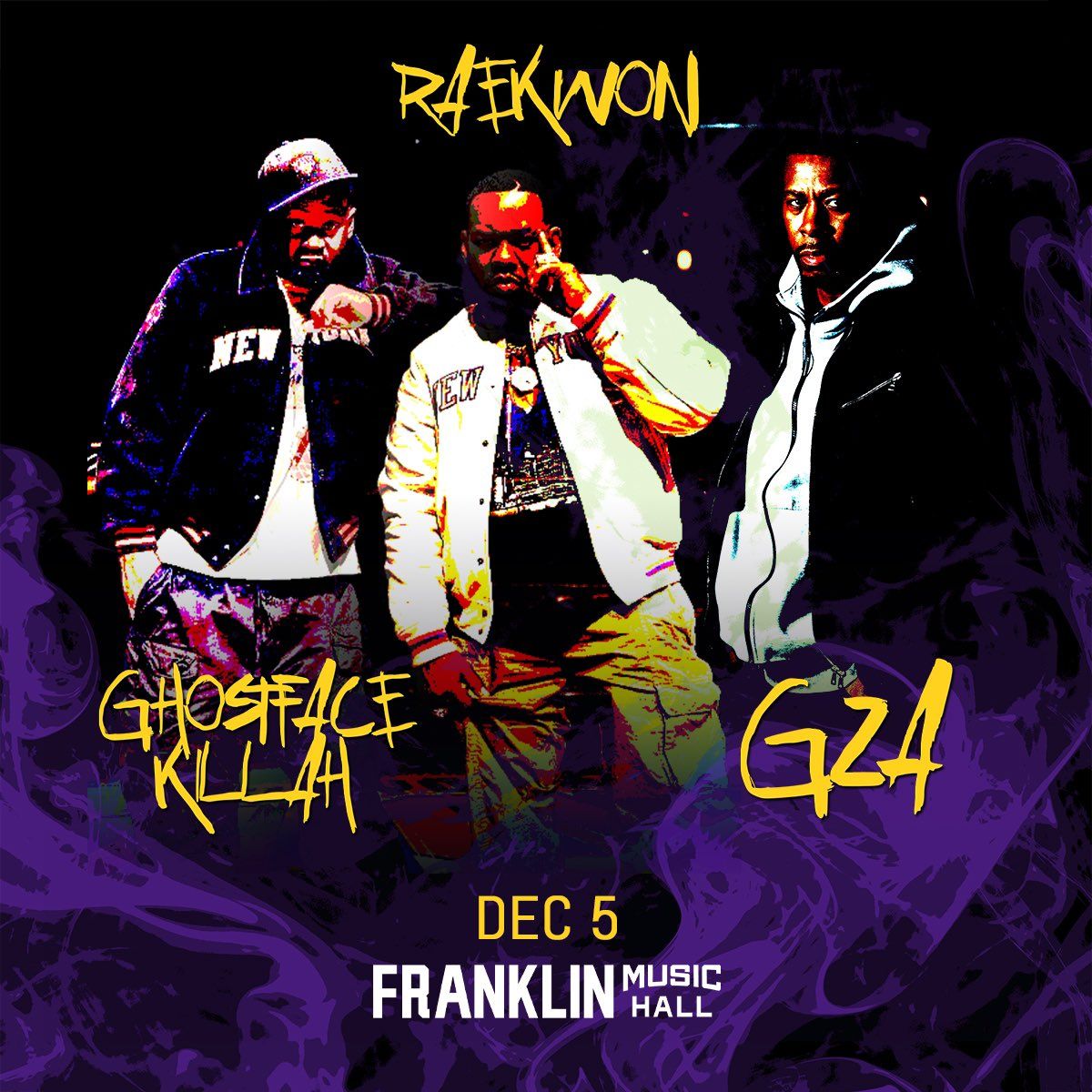 Ghostface Killah Raekwon and GZA at Franklin Music Hall