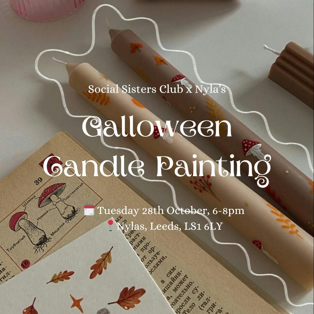 Galloween Candle Painting 