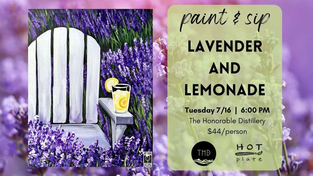 Paint & Sip: Lavender & Lemonade