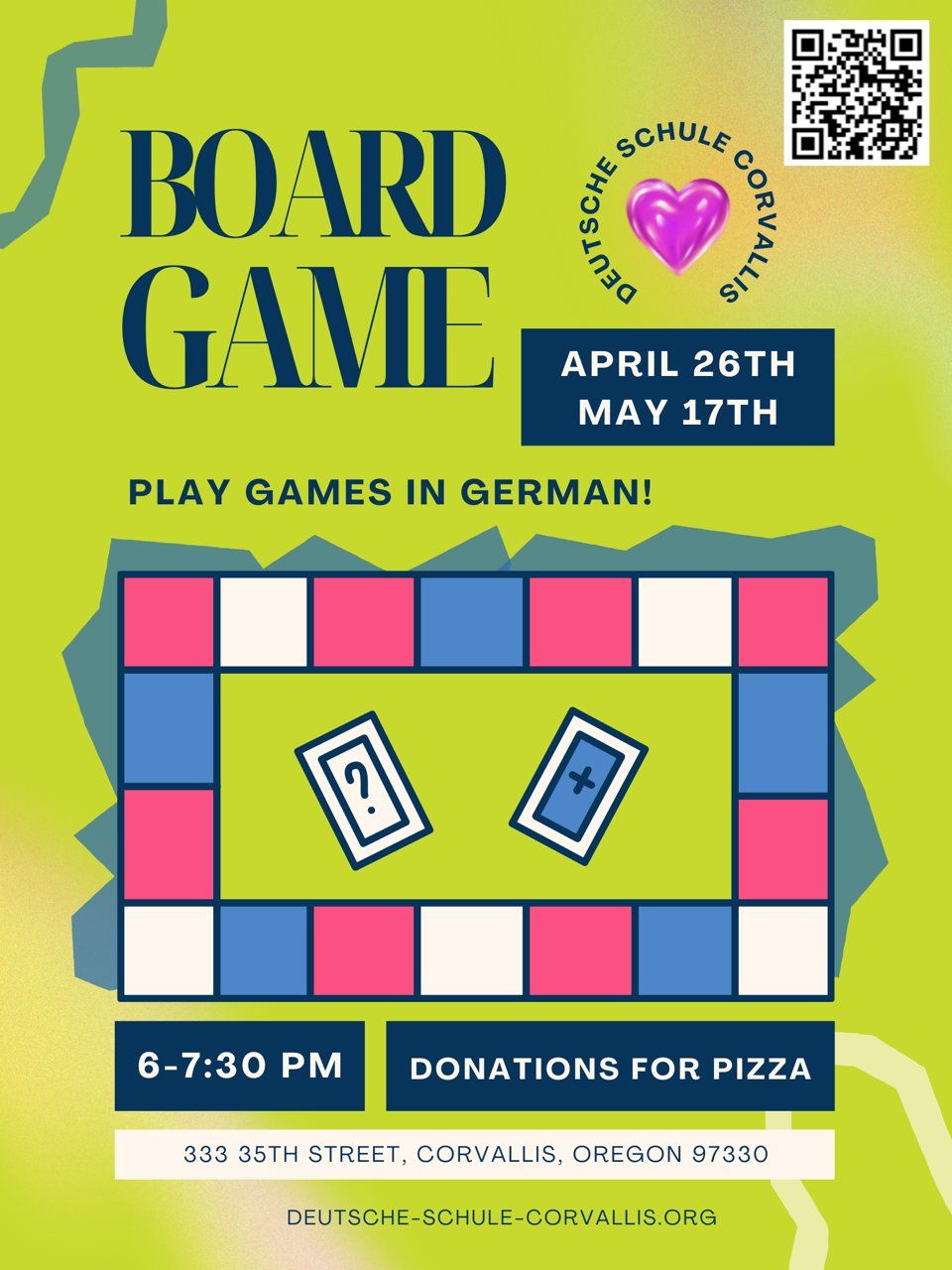 May German board game and pizza night