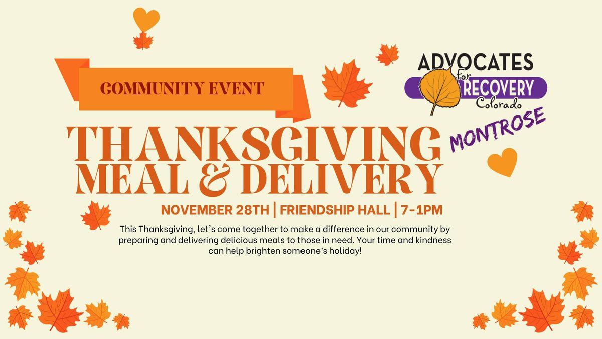 Thanksgiving Meal & Delivery