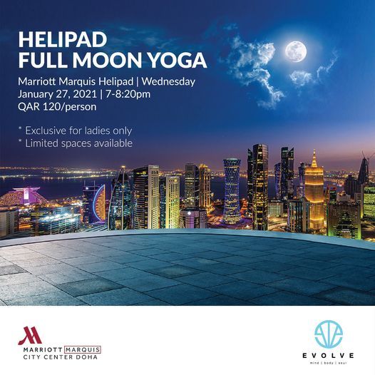 Helipad Full Moon Yoga - Marriott Marquis