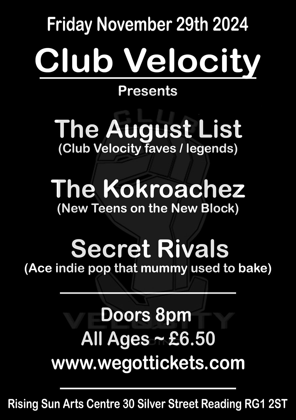 The August List\/The Kokroachez\/Secret Rivals