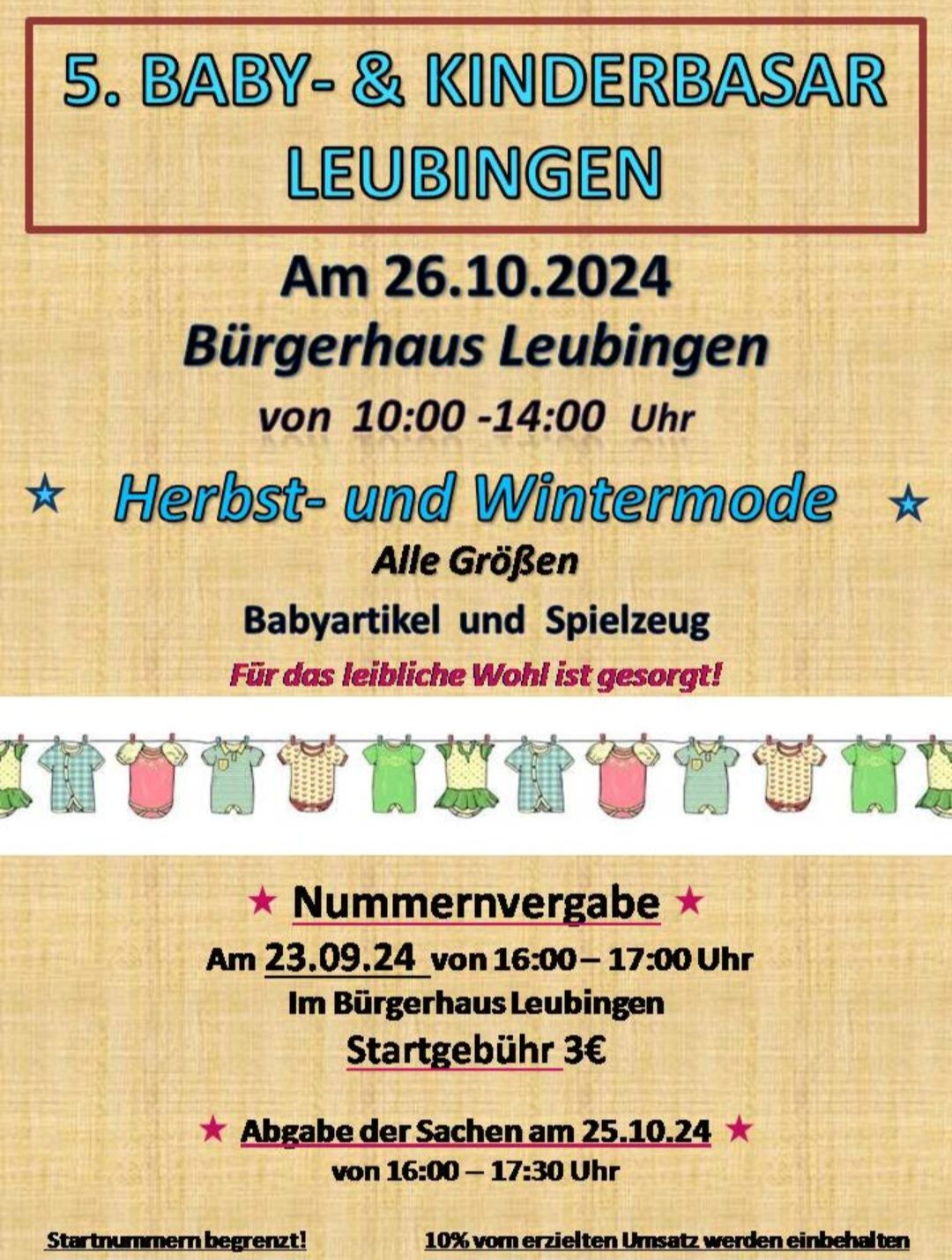 5. Leubinger Baby- und Kinderbasar