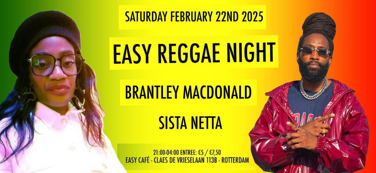 Easy Reggae Night: Brantley MacDonald & Sista Netta!