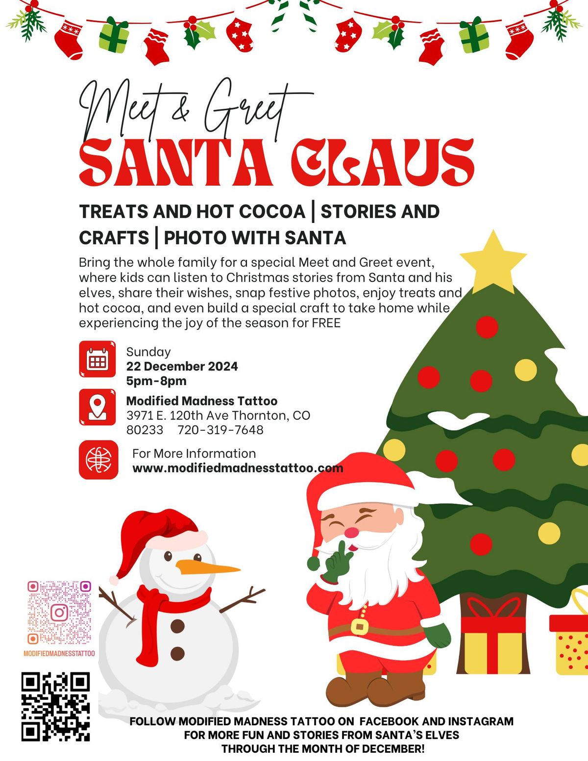 Santa Clause Meet & Greet FREE EVENT