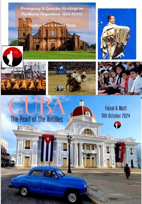 Paraguay & Gaucho Heritage in Argentina -Tristan & Kevin. Cuba, Pearl of the Antilles -Faisal & Matt