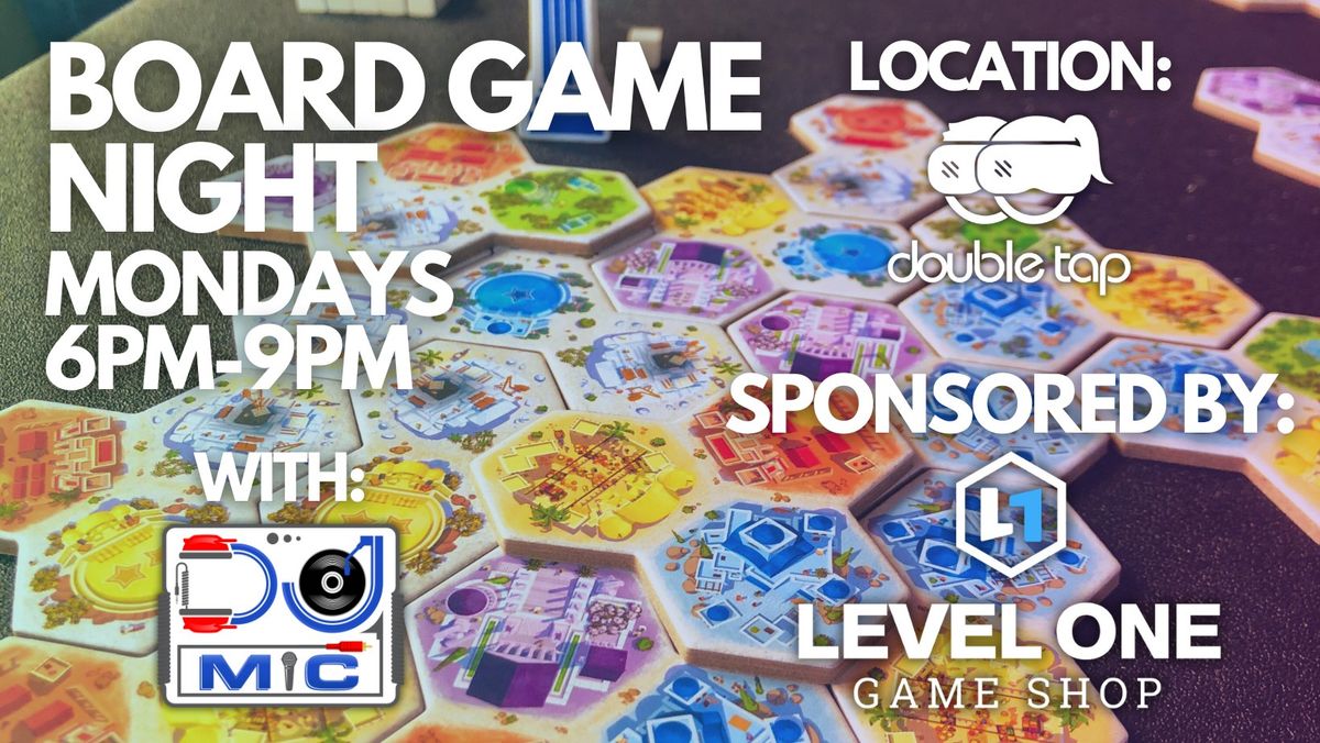 Level One - Board Game Night at Double Tap