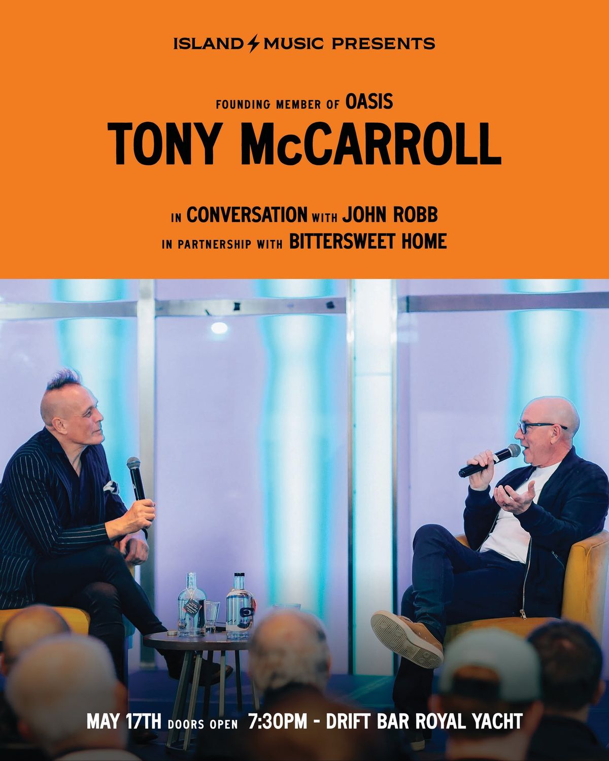 Tony McCarroll Live and In Coversation with John Robb 