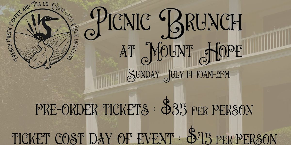 Picnic Brunch at Mount Hope: The Baldwin-Reynolds House Museum