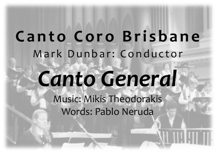 Canto Coro sings "Canto General"