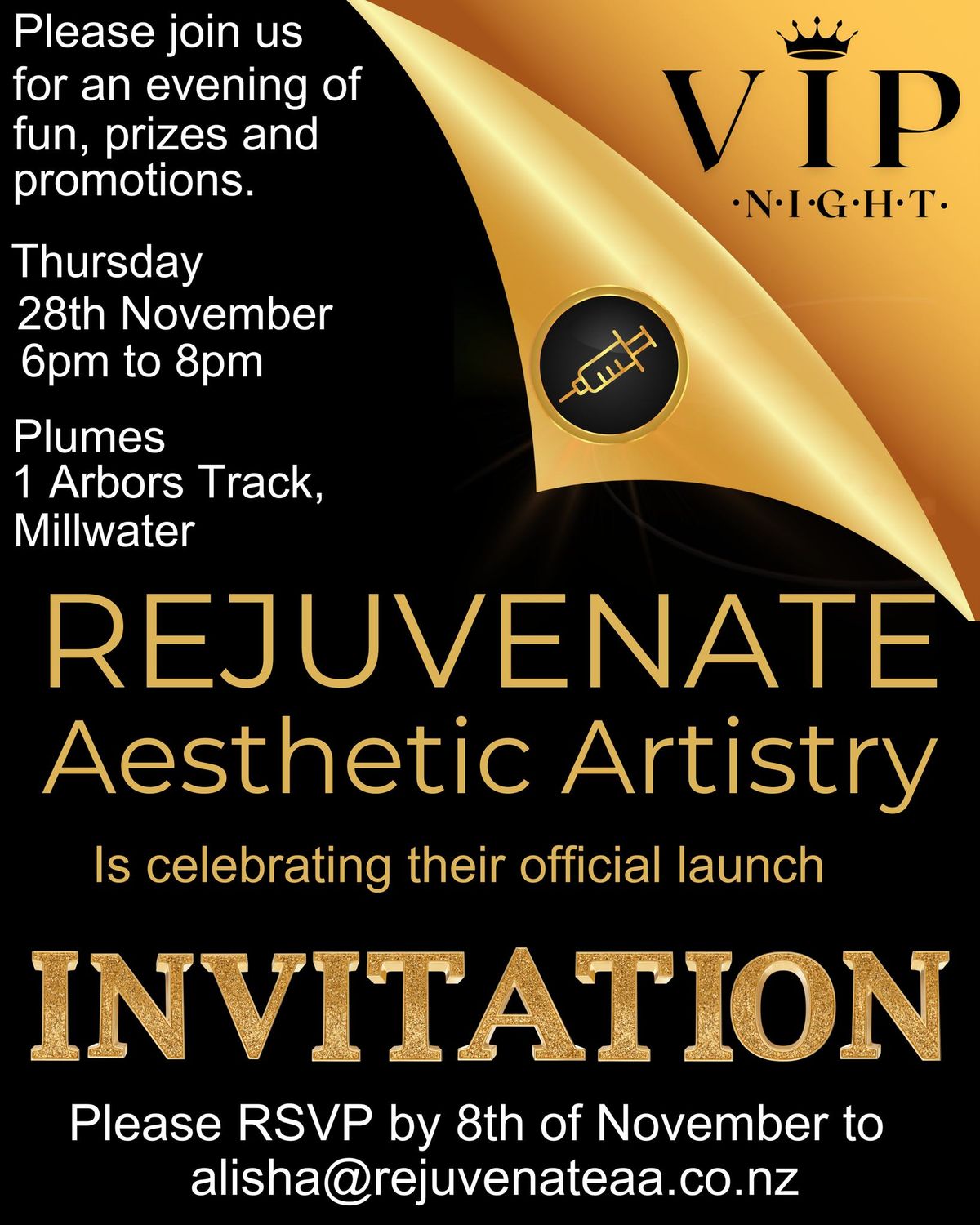 Rejuvenate Aesthetic Artistry Launch