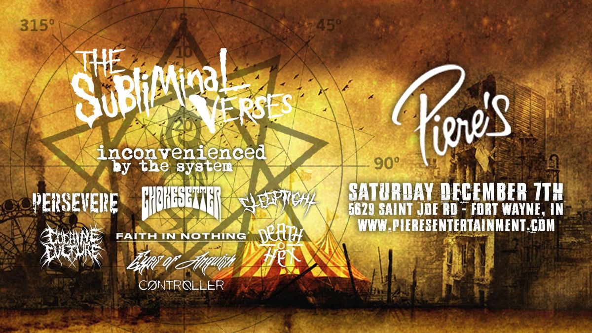 TRIBUTE TO KNOTFEST w\/The Subliminal Verses (Slipknot) at Pieres (10 bands\/2 Stages)