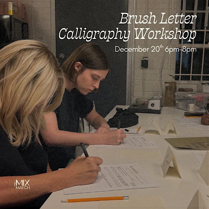 Brush Lettering Calligraphy Workshop