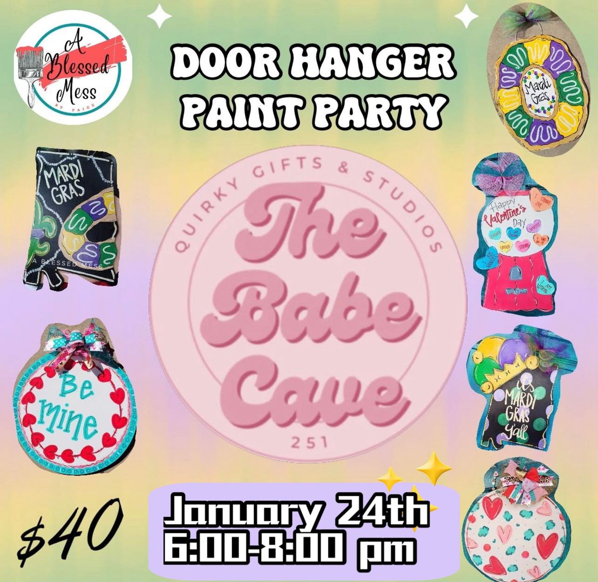 Door Hanger Paint Party @ The Babe Cave 251 