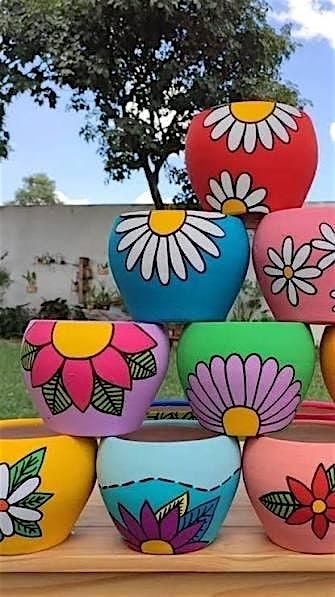 Grow and Glow : A  pot painting social