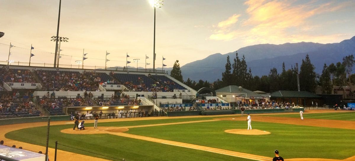 Rancho Cucamonga Quakes at Visalia Rawhide at Valley Strong Ballpark