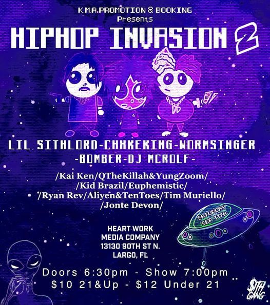 Hip-Hop Invasion 2 At Pegasus Lounge Sep 11th