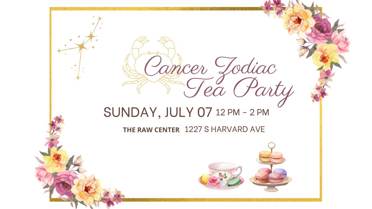Cancer Zodiac Tea Party