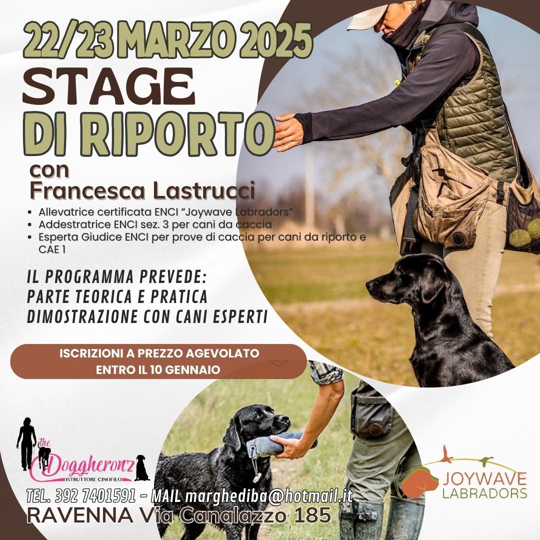 STAGE RIPORTO CON FRANCESCA LASTRUCCI